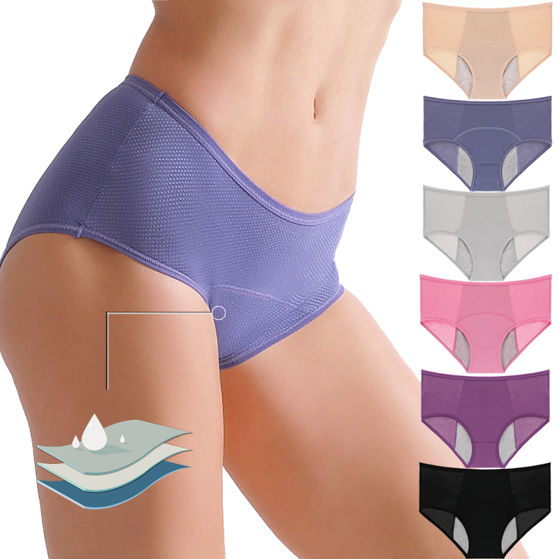 Period Panty Absorbent - Dames menstruatieondergoed met hoge taille, lekbestendige