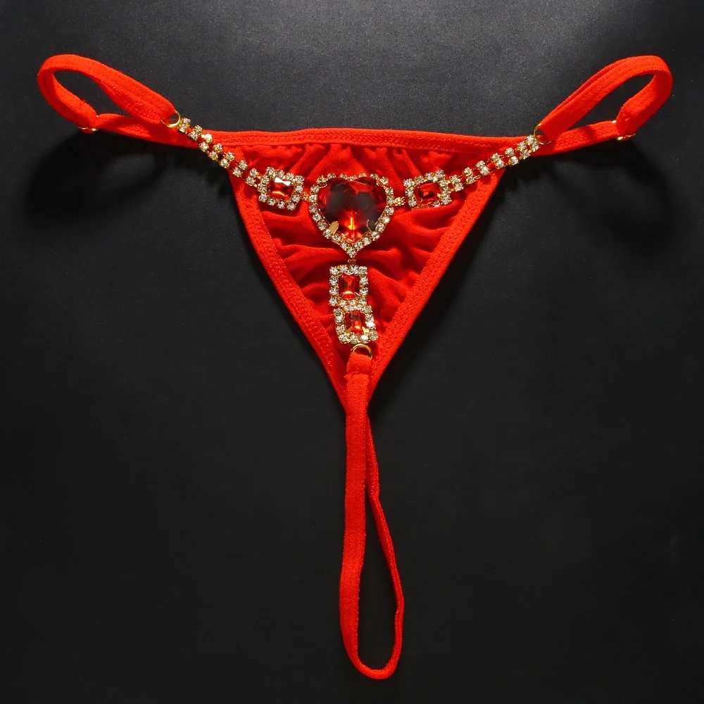 Rode Kristallen Hart Thong G S - Thong Bikini Women recensie en prijs