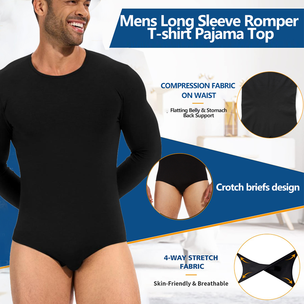 Heren bodysuit met lange mouwe - Shapewear Bodysuit Firm recensie en prijs
